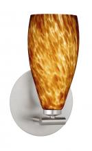  1SX-719818-LED-SN - Besa Wall Karli Satin Nickel Amber Cloud 1x5W LED