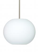  1TT-477507-SN - Besa Stem Pendant Jordo Satin Nickel Opal Matte 1x150W Medium Base