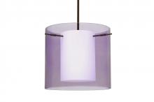  1TT-A18407-LED-BR - Besa Pahu 12 LED Pendant 1Tt Transparent Amethyst Bronze 1x11W LED