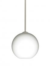  1TT-COCO807-SN - Besa Coco 8 Stem Pendant, Opal Matte, Satin Nickel Finish, 1x60W Medium Base