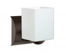  1WZ-449807-BR - Besa Wall Rise Bronze Opal Matte 1x60W Medium Base