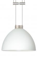  1XA-467907-SN - Besa Pendant Brella Satin Nickel White 1x50W Halogen