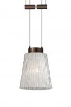  1XA-5125GL-BR - Besa Pendant Nico 4 Bronze Stone Glitter 1x35W Halogen