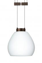  1XA-560507-BR - Besa Pendant Tay Tay Bronze Opal Matte 1x50W Halogen