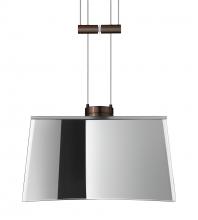  1XA-6773MR-BR - Besa Groove Pendant Mirror-Frost Bronze 1x50W Halogen