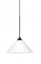 Besa Lighting 1XC-117607-LED-BR - Besa Pendant Kona Bronze White 1x5W LED