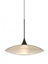  1XC-6294GD-LED-BR - Besa Pendant Spazio Bronze Gold/Frost 1x5W LED