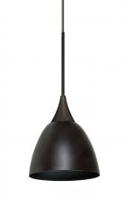  1XT-1858MB-LED-BR - Besa Divi Pendant, Metal Bronze, Bronze, 1x9W LED