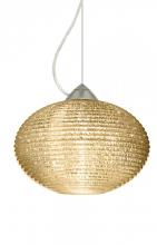  1KX-4913GD-SN - Besa Pape 12 Pendant 1Kx Gold Glitter Satin Nickel 1x75W Medium Base