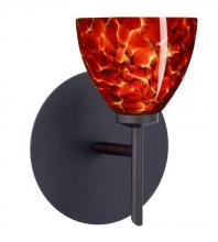  1SW-185841-LED-BR - Besa Divi Wall 1SW Garnet Bronze 1x5W LED