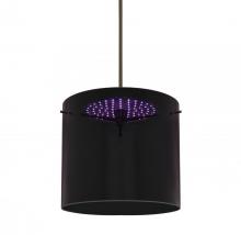  1TT-FUSION12-LED-BR - Besa, Fusion 12 Stem Pendant, Purple, Bronze, 1x20W LED