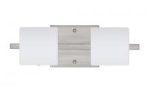  2WS-787307-LED-SN - Besa Wall Paolo Satin Nickel Opal Matte 2x50W G9