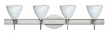  4SW-177919-LED-SN - Besa Wall Mia Satin Nickel Carrera 4x5W LED