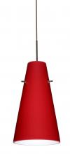  J-4124RM-BR - Besa Cierro Pendant For Multiport Canopy Bronze Ruby Matte 1x100W Medium Base