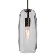  J-PINOT13CL-BR-L - Besa, Pinot 13 Cord Pendant for Mulitport Canopy, Clear Bubble, Bronze FInish 1x60W I