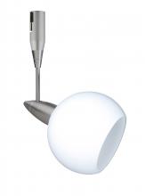  RSP-155907-18-SN - Besa Spotlight With 18" Stem Palla 3 Satin Nickel Opal Matte 1x35W Halogen Mr11