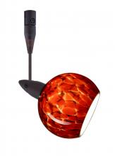  RSP-155941-18-BR - Besa Spotlight With 18" Stem Palla 3 Bronze Garnet 1x35W Halogen Mr11