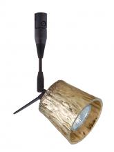  RSP-5145GF-18-BR - Besa Spotlight With 18" Stem Nico 3 Bronze Stone Gold Foil 1x50W Halogen Mr16