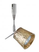  RSP-5145GF-18-SN - Besa Spotlight With 18" Stem Nico 3 Satin Nickel Stone Gold Foil 1x50W Halogen Mr16