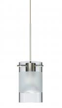  RXP-6524EC-LED-SN - Besa Scope Pendant Rxp Clear/Frost Satin Nickel 1x5W LED Mr16