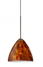  X-177918-BR - Besa Pendant For Multport Canopy Mia Bronze Amber Cloud 1x50W Halogen