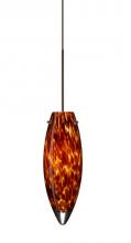  XP-409618-BR - Besa Pendant Juliette Bronze Amber Cloud 1x35W Halogen