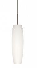  1XC-412107-BR - Besa Tu Tu Pendant, Opal Matte, Bronze, 1x50W Halogen