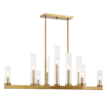  1-2635-9-322 - Carina 9-Light Chandelier in Warm Brass