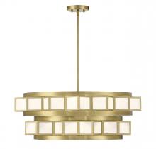  1-3166-6-322 - Gideon 6-Light Chandelier in Warm Brass