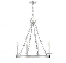  1-4403-4-109 - Seville 4-Light Chandelier in 
Polished Nickel