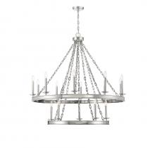  1-4406-15-109 - Seville 15-Light Chandelier in 
Polished Nickel