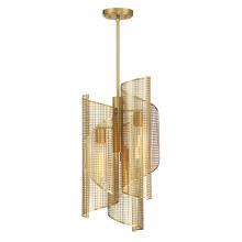  3-8033-3-322 - Hillbourne 3-Light Pendant in Warm Brass