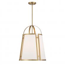  7-6304-4-322 - Chartwell 4-Light Pendant in Warm Brass