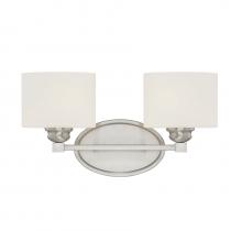  8-890-2-SN - Kane 2-Light Bathroom Vanity Light in Satin Nickel