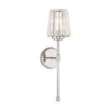  9-6001-1-109 - Garnet 1-Light Wall Sconce in Polished Nickel