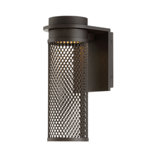  WS-W43712-BZ - Mesh 12in LED Outdoor Wall Light 3000K in Bronze 85 Lumens