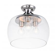  26130CLBKSN - Goblet-Semi-Flush Mount