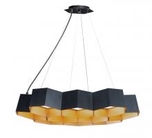  30338BKGLD - Honeycomb-Suspension Pendant