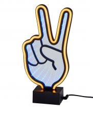  SL3719-01 - Infinity Neon Peace Sign Table/Wall Lamp