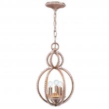  6760-DT - Garland 3 Light Crystal Bead Distressed Twilight Mini Pendant