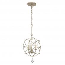  9225-OS - Solaris 3 Light Olde Silver Mini Chandelier