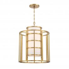  9597-LG - Brian Patrick Flynn Hulton 6 Light Luxe Gold Lantern Chandelier