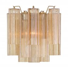  ADD-303-AG-AM - Addis 2 Light Aged Brass Sconce