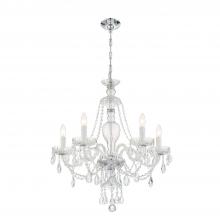  CAN-A1305-CH-CL-SAQ - Candace 5 Light Spectra Crystal Polished Chrome Chandelier