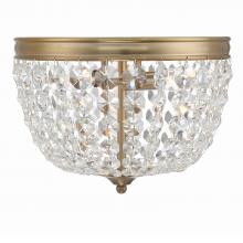  NOL-312-VG-CL-MWP - Nola 2 Light Vibrant Gold Flush Mount