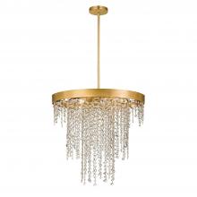  WIN-616-GA-CL-MWP - Winham 6 Light Antique Gold Crystal Chandelier