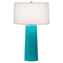  973 - Egg Blue Mason Table Lamp