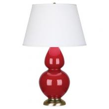  RR20X - Ruby Red Double Gourd Table Lamp