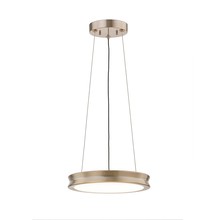  FSN-4191-OPAL-BRSS - Bevel 12" LED Pendant