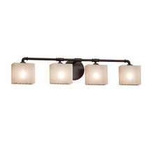  FSN-8464-55-WEVE-DBRZ - Bronx 4-Light Bath Bar